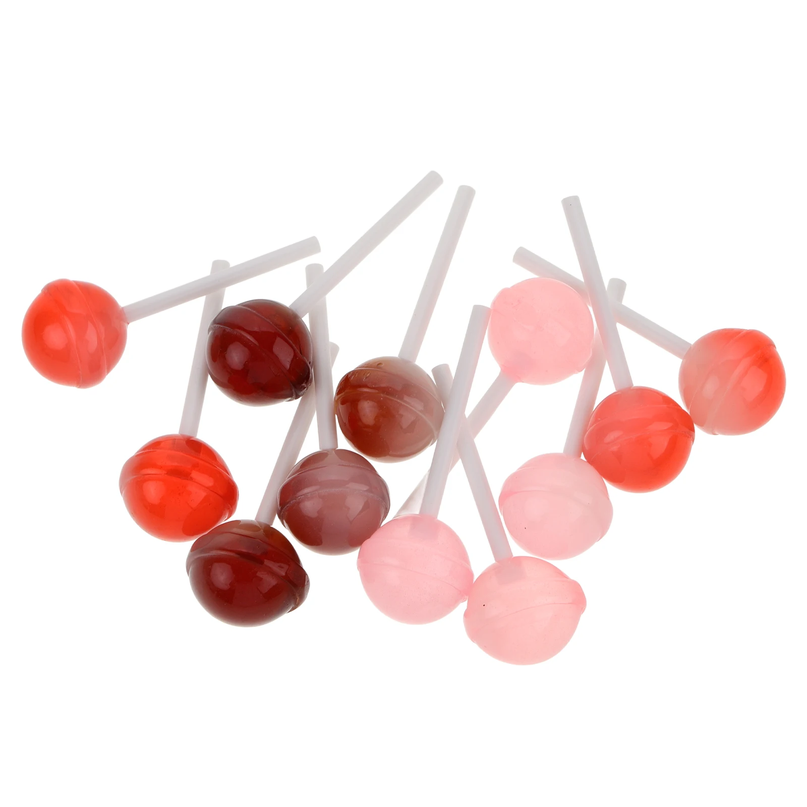 

12 Pcs Simulation Lollipop Model Food Play Decorative Ornament Ornaments Plastic Artificial