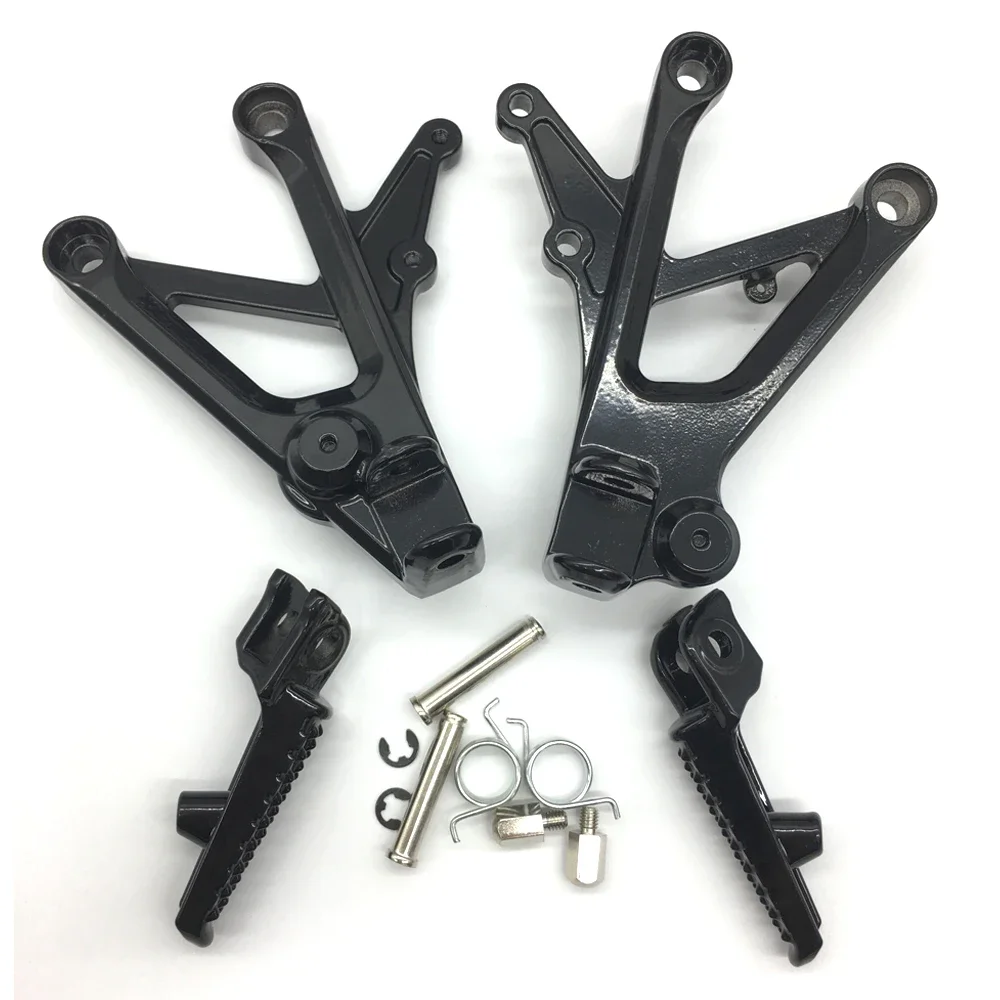

For Honda CBR600 F4I 1999-2006 Motorcycle Black Front Rider Foot Pegs Footrest Bracket Fit