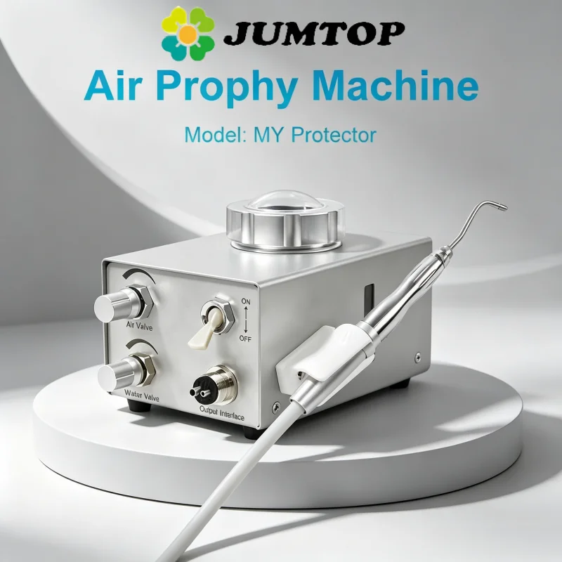 JUMTOP Dental Sandblasting Machine Desktop Air Polisher Teeth Cleaning and Polishing Dentistry Equipment