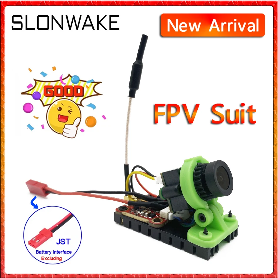 SLONWAKE Atualizado 5.8GHz 48CH 600mW câmera transmissor FPV ajustável com sistema CMOS 1000TVL FPV para RC FPV Racing Drone