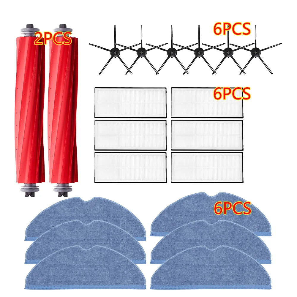 Main Brush Side Brush Filter Mop For Xiaomi Roborock S7 Max v / S7 Maxv Ultra / G10S G10S PRO Robot Vacuum Parts