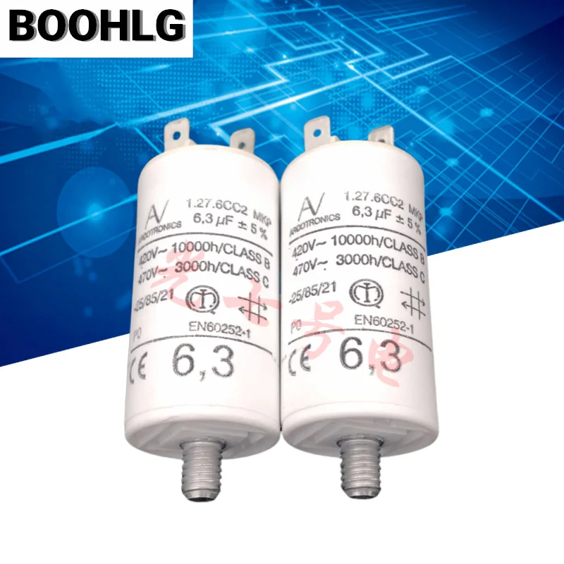 

1PCS 6.3uF MKP AV 1.27.6CC2 Starting Capacitor ARCOTRONICS 470V