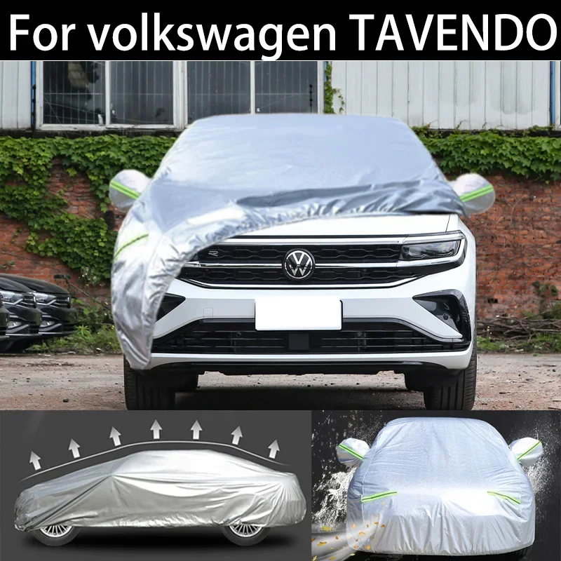 

For volkswagen TAVENDOR car Cover Dustproof Outdoor Indoor UV Snow Resistant Sun rain Protection waterproof hail cover for car