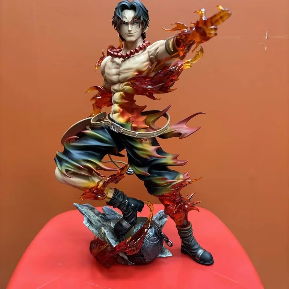 

Anime One Piece Portgas·D·Ace Flower GK Flame PVC Action Figure Collectible Model Doll Toy 26CM