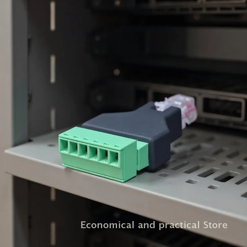 Ethernet mannelijke connector naar klemmenblokstekker voor CCTV-kabeladapter 6-pins