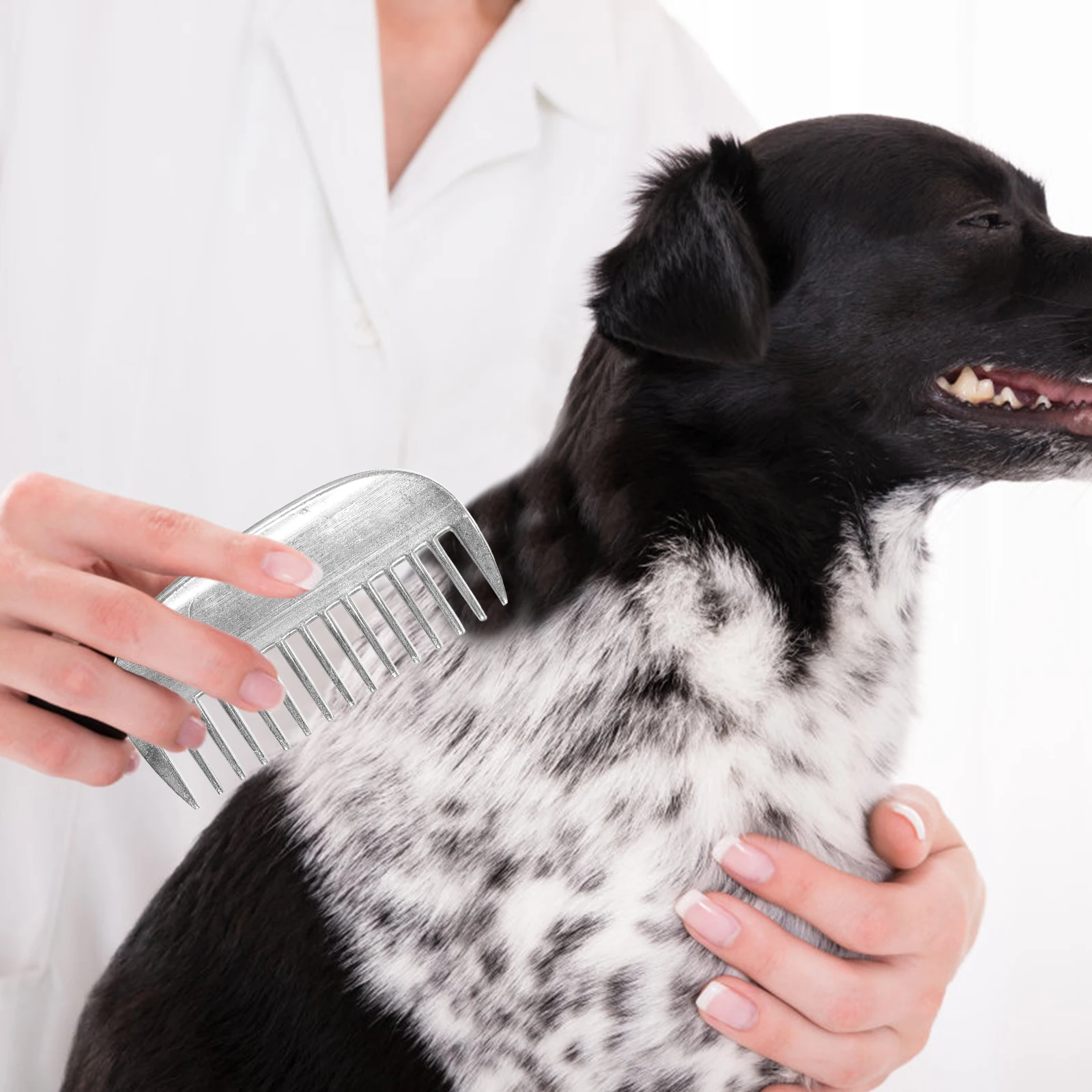 

Pet Metal Comb Aluminum Tail Detangler Pets Hair Removal Massage Dog Cat Grooming The Combs for