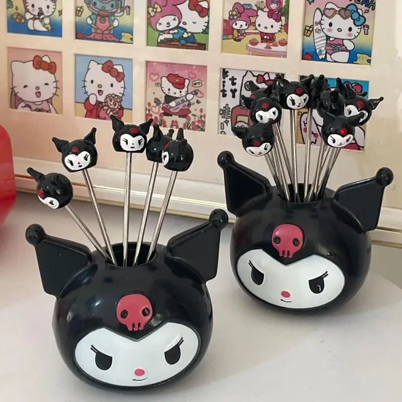 سانريوس كورومي علامة الفاكهة لطيف الكرتون المحمولة جديد الإبداعية علامة سلطة Kawaii أنيمي رائجة البيع المنزلية نمط الديكور الفتيات