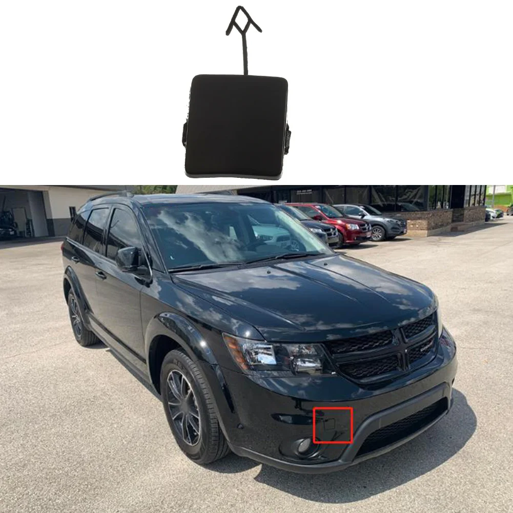 For Dodge Journey Tow Hook Cover Plastic Replacement 1TX87TZZAB 2011-2016 Easy To Install Front Bumper Tow New