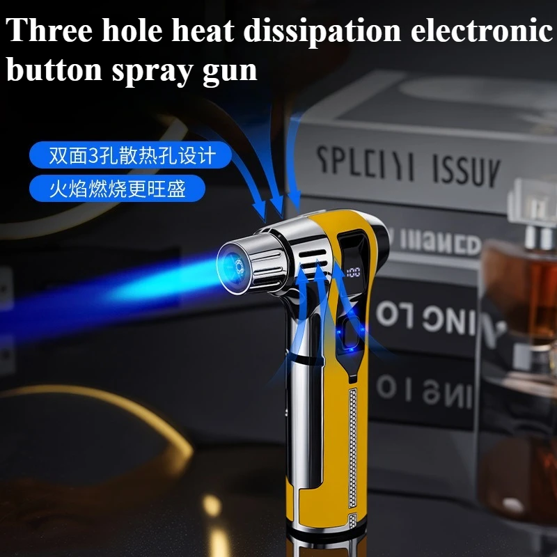 

High-temperature Handheld Welding Durable Gun Anti-wind Inflatable Cigar Accessory BBQ Lighter
