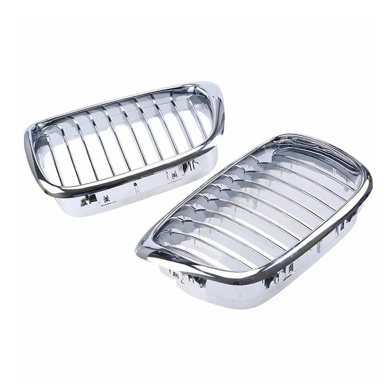شبكة الكلى الأمامية الكروم الأسود لـ 1997-2003 BMW E39 5-series 520i 523i 525i 528i 530i 535i 540i M5 #2