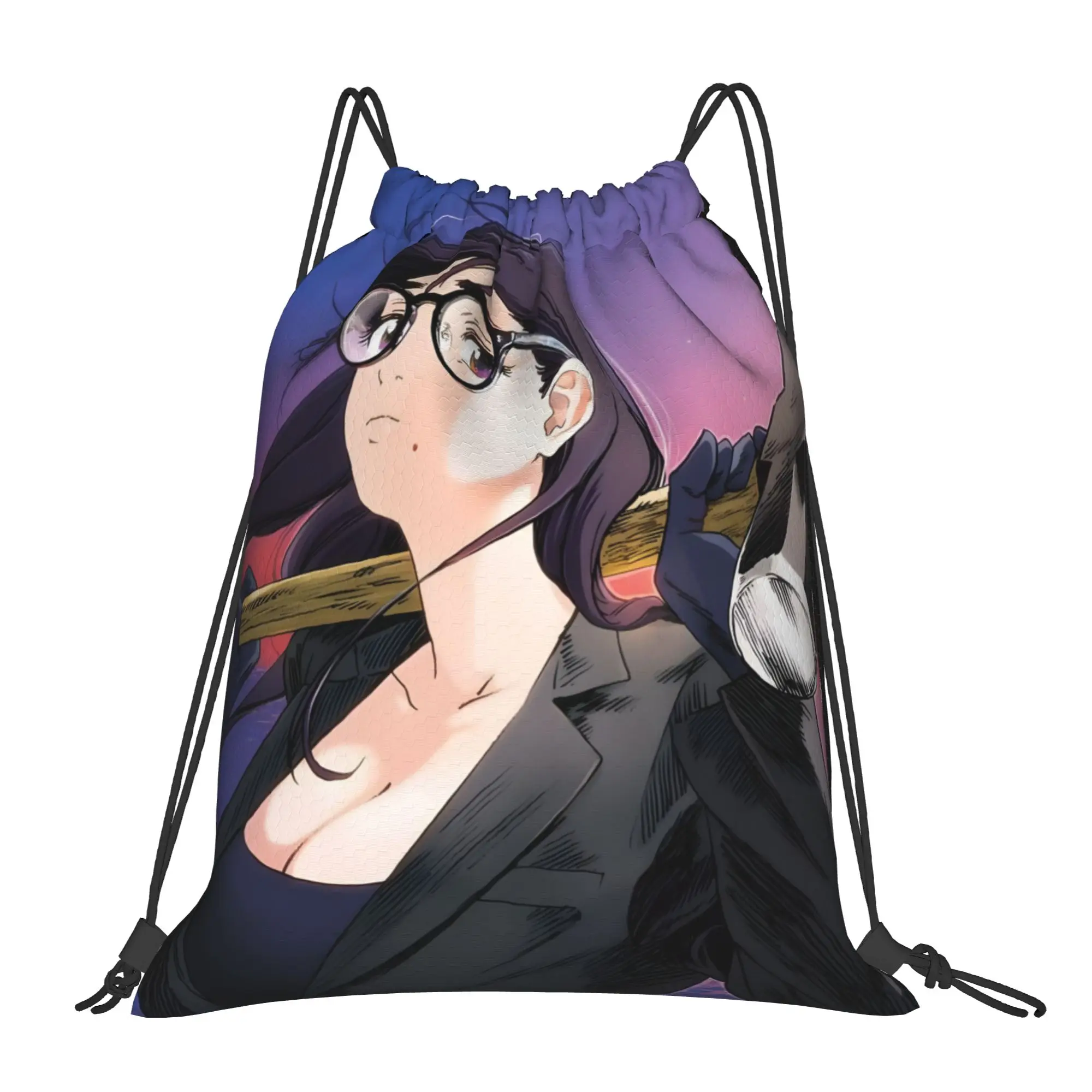 1 pc Minakata Hizuru Summer Time Rendering Drawstring Bags Shopping Unisex Storage Bag
