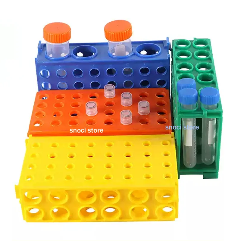 

80Holes Four-sided rack Multi-functional centrifugal pipe rack test tube rack lab plastic bracket 0.5ml/1.5ml/15ml/50ml