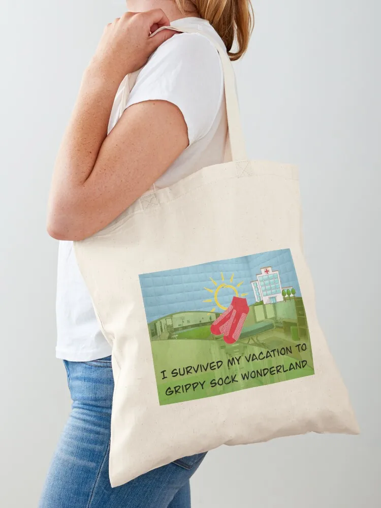 

I SURVIVED MY VACATION TO GRIPPY SOCK WONDERLAND Tote Bag tote bag screen Lady bags Large bags for women Big bag women