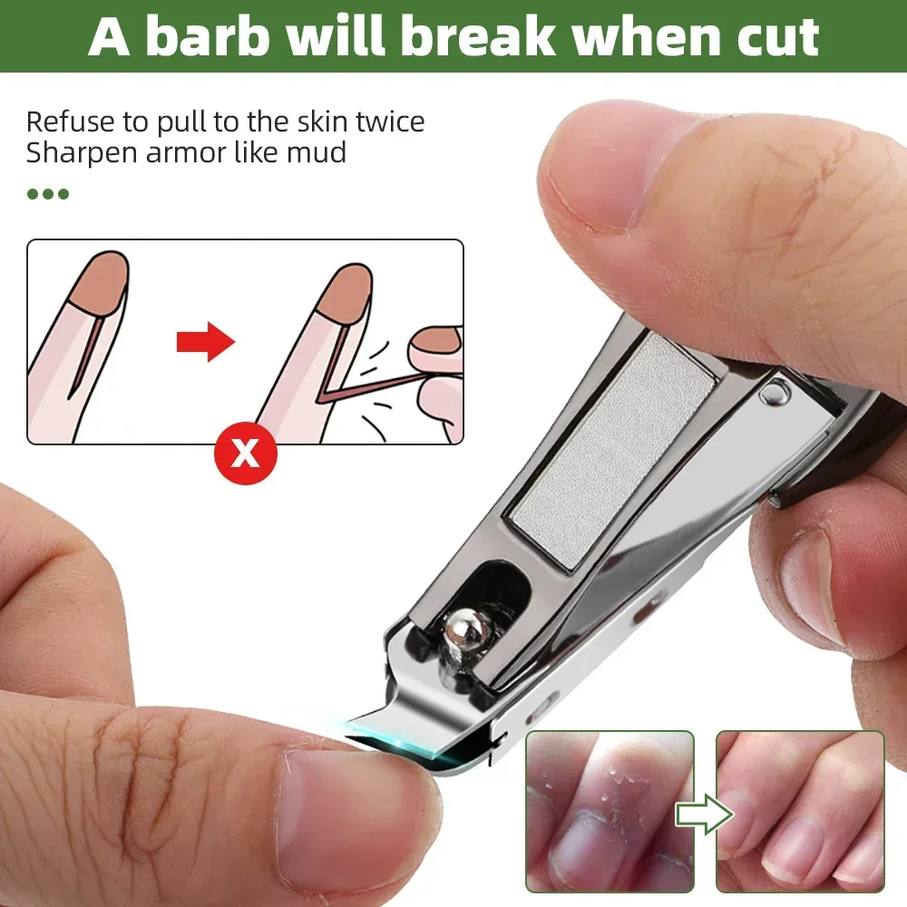 Tagliaunghie antispruzzo tagliaunghie in acciaio inossidabile tagliaunghie per unghie tagliaunghie Manicure strumenti per la cura personale