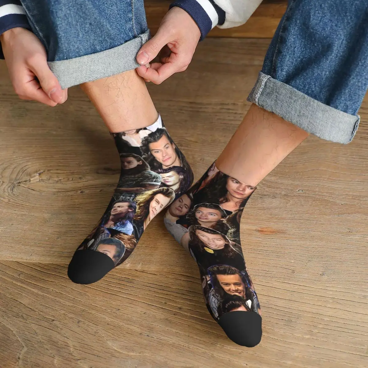 

Harrystyles Socks Harajuku Sweat Absorbing Stockings All Season Socks Accessories for Unisex Birthday Present