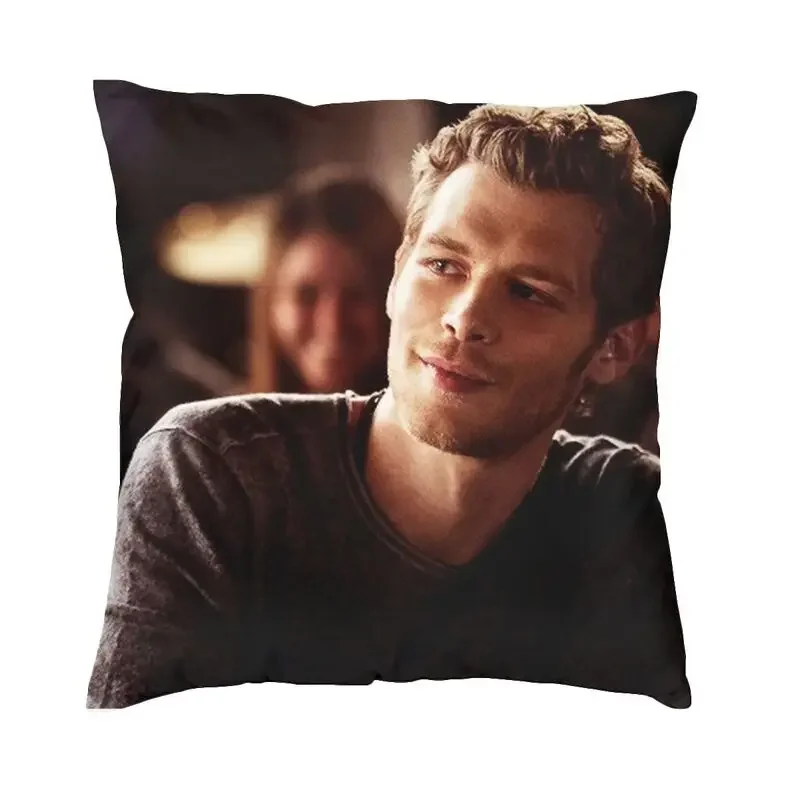 Klaus Mikaelson Cushion Cover 45x45 Home Decor 3D Print The Vampire Diaries Throw Pillow For Sofa Double Side