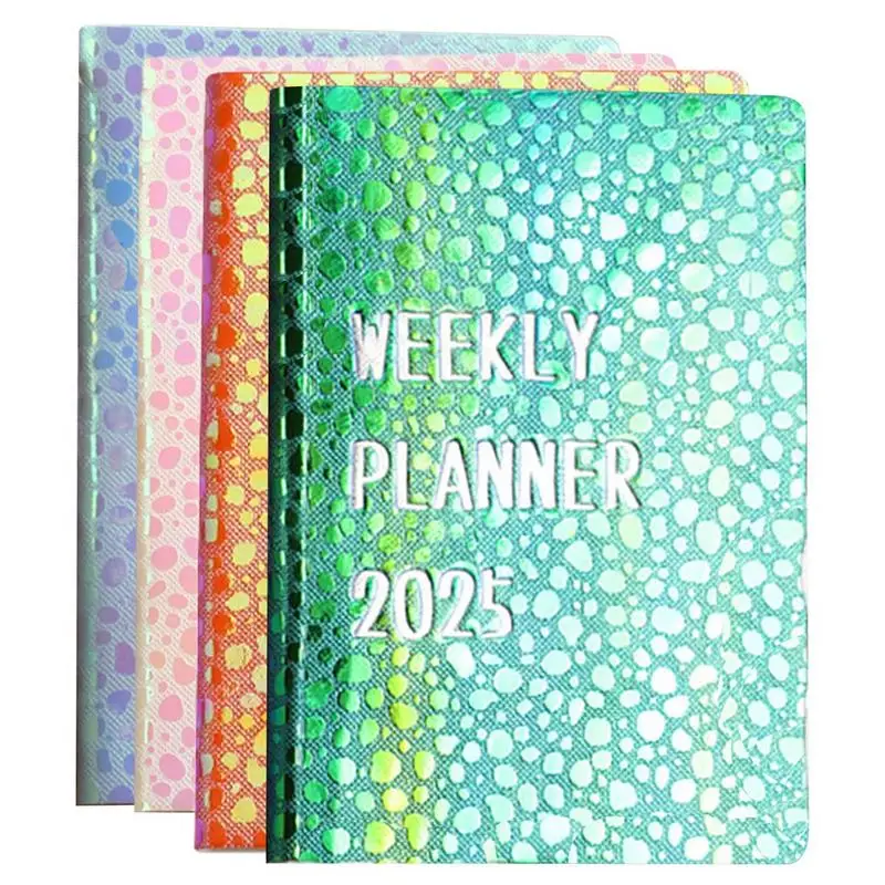 2025 planejador plano livro 2025 agenda planejador semanal bolso planejador diário semanal/mensal planejamento calendário dia designer planejador para