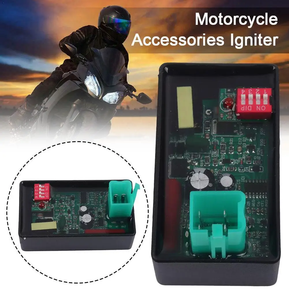 4Pin AC CDI Box With DIP Switch Motorcycle Lgnition Speed Limit4000-12000 For WAVE100 Racing YX140 Competitive Racing YX160