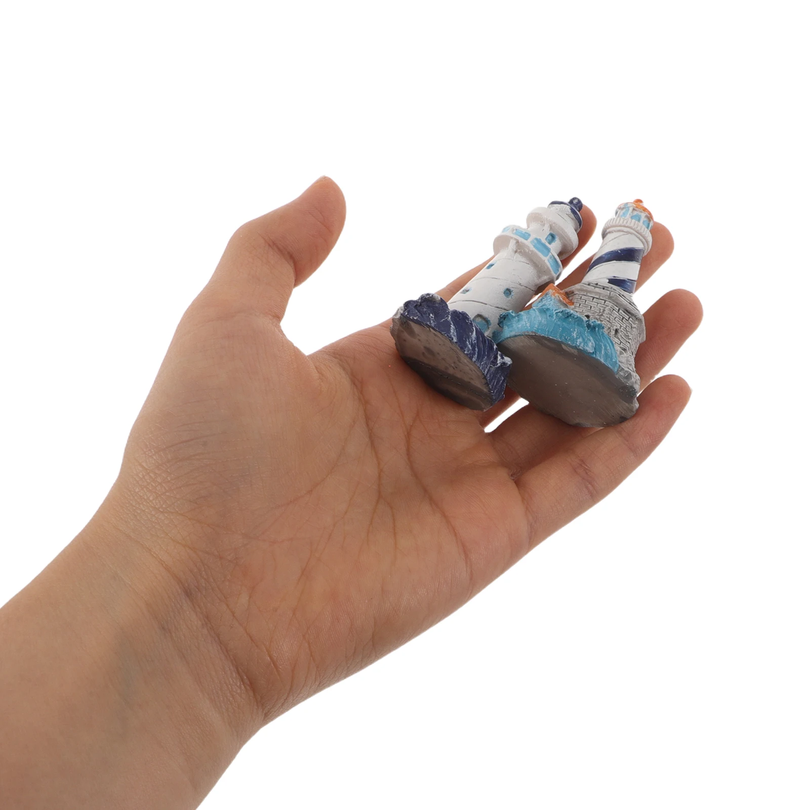 

4 шт. мини-смола маяк орнамент в средиземноморском стиле морской настольный пейзаж микроландшафт декор для стола книжная полка