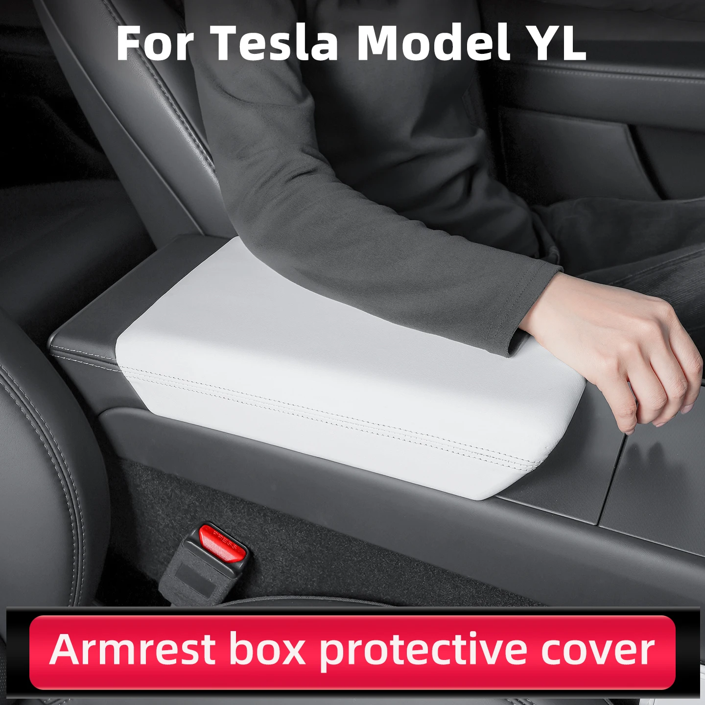 For Tesla Model YL 6 Seats Armrest Box Protect Cover Center Console Anti-Scratch 2026 Automotive Interior Accessories