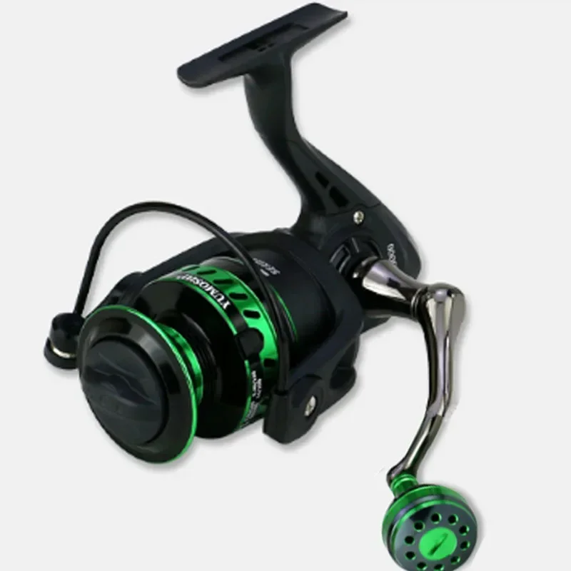 All metal salt water surf spinning fishing reel 2000-7000 Spinning Fishing Reel Green 14 Bearing Balls 27KG Max Drag