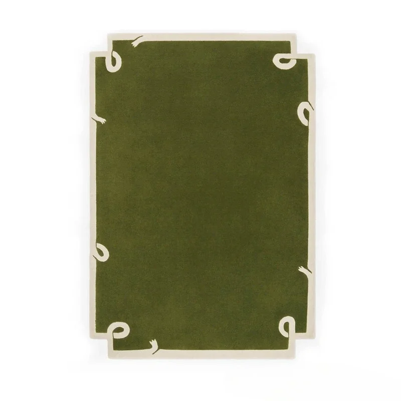 

Retro green, living room carpet, home, thick, sofa, coffee table, bedroom bedside blanket, French antique style