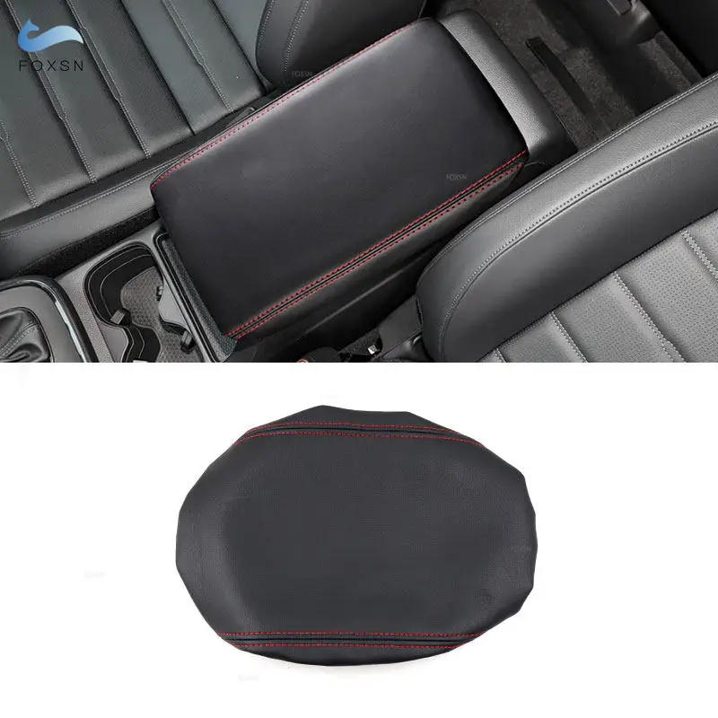 Car Interior Accessories Center Control Armrest Box Cover Microfiber Leather/Suede Leather Decoration Trim For Honda CRV 2023