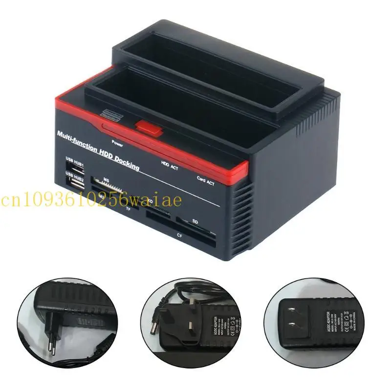 Two / IDE Hard Disks Simultaneous Reading Dock Base Tool-free Assembly HDD Usb1.1/Usb2.0 High-speed SSD 480Mb