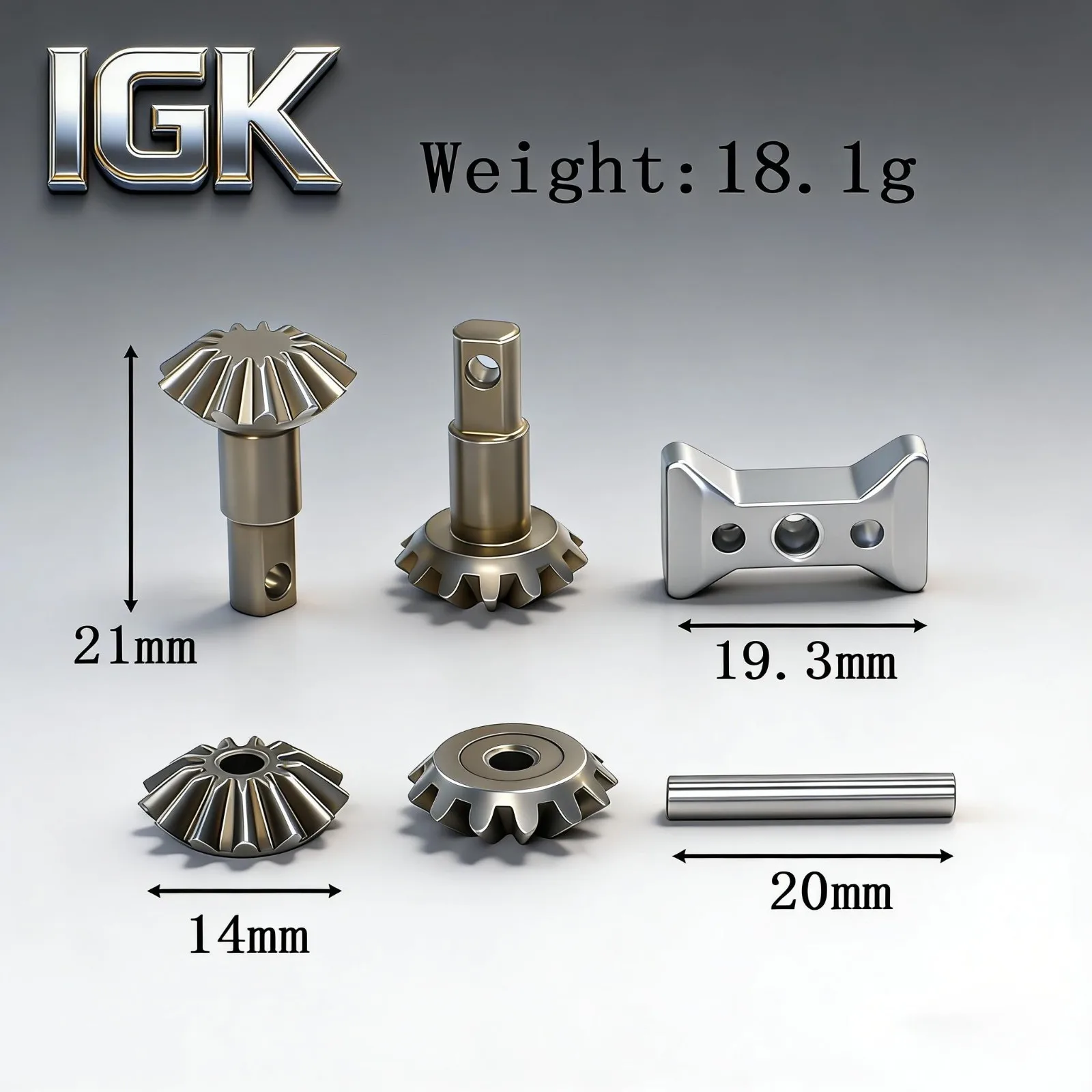 #6882X Metal Differential Gear Set - Output/Spider Gears for Traxxas Slash 4X4/XO-1/Rustler/Hoss/Rally