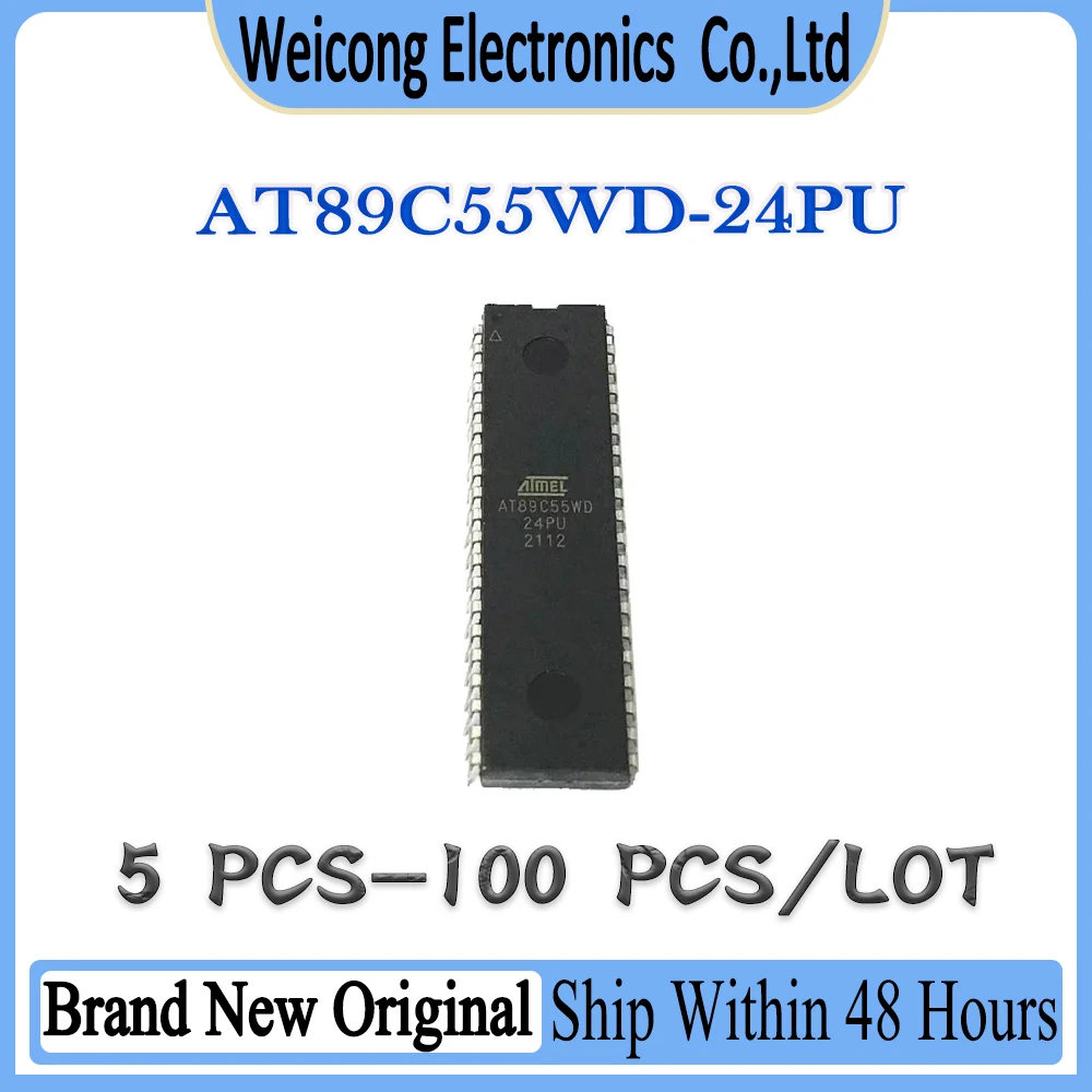 AT89C55WD-24PU AT89C55WD-24P AT89C55WD AT89C55W AT89C55 AT89C  IC MCU Chip DIP-40