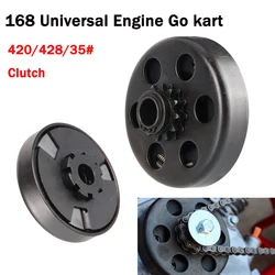 420/428/35# 10/11/12/13/14/18T Teeth 16/19/20/25.4mm Centrifugal Automatic Clutch Suitable For GO Kart Fun Kart MiNi Bike Engine