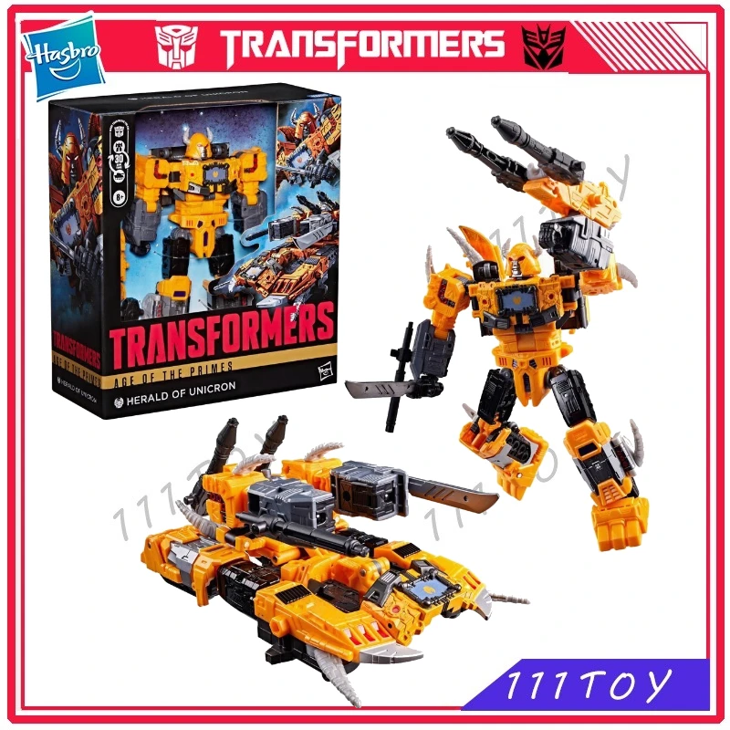 In Stock Hasbro Transformers Classic Toys Age Of The Primes Leader Class Herald Of Unicron Action Figure Robot Toy Hobbies Gifts