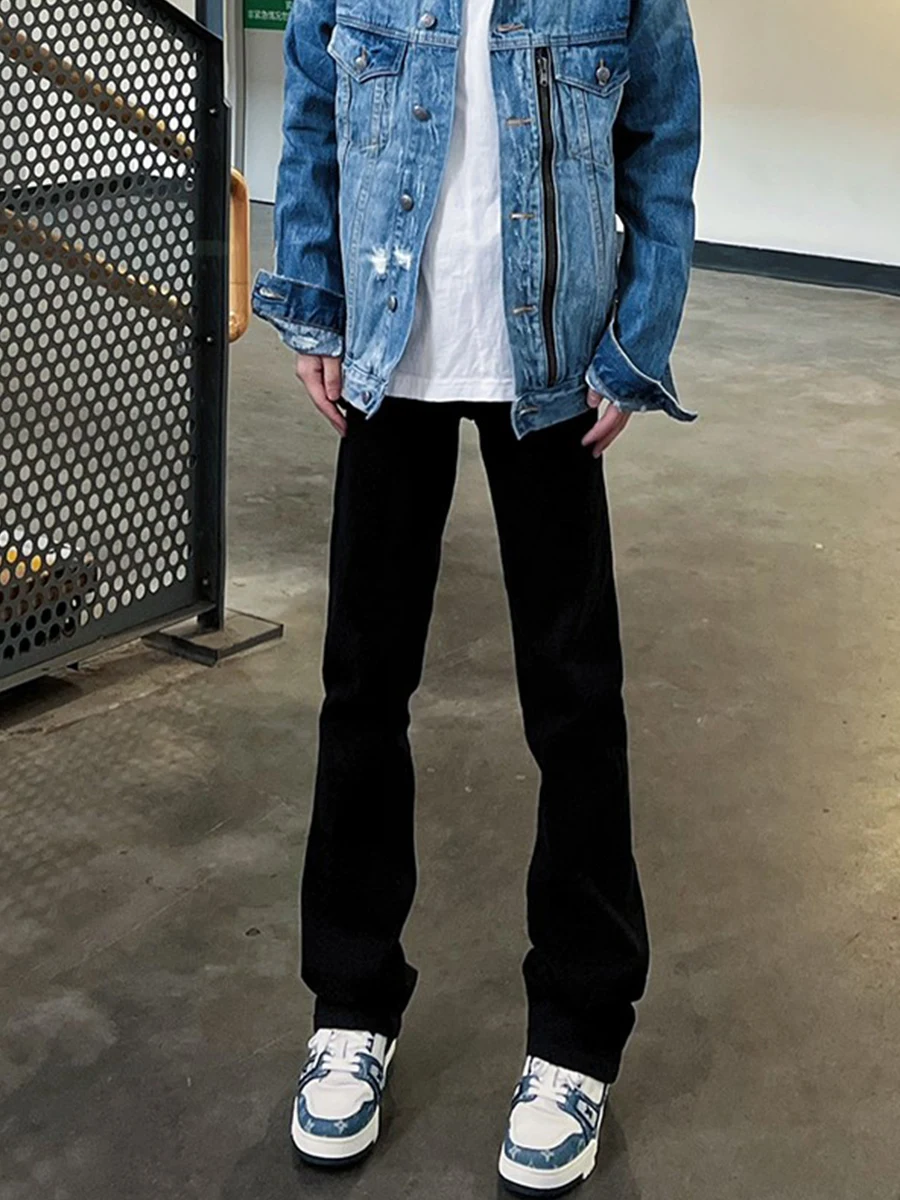 

Мужские джинсы Slim Fit Pure Bla, прямые, молодежные, модные, повседневные, для весны, осени и зимы