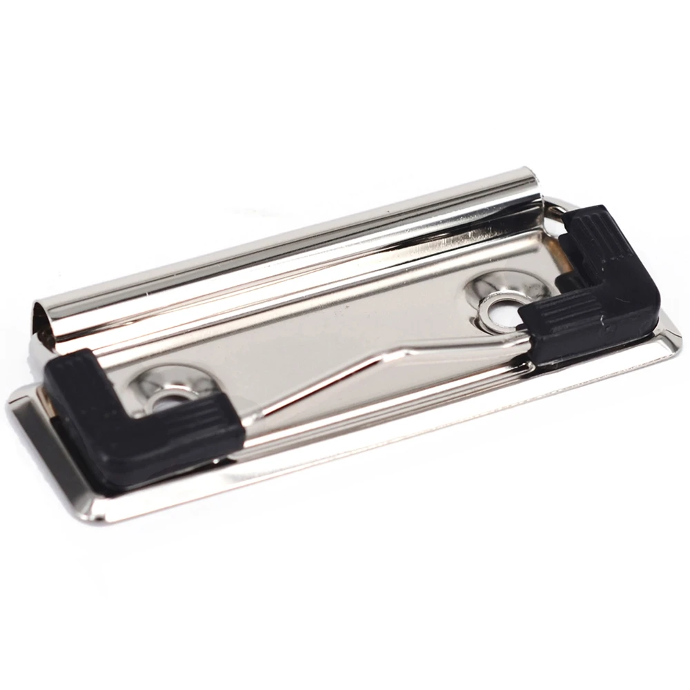 50Pcs Clipboard Clip Can Be Installed Hard Board Clip Clipboard Clip Stationery Metal Clip Spring Clip School Folder-AT30