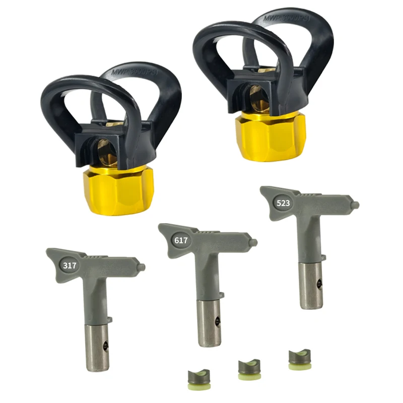 Airless Farbdüsen Set Reversible Sprühspitzen Airless Farbspritzgerät Düsenspitzen Spritzmaschine Teile Spritzpistole Elektrowerkzeuge