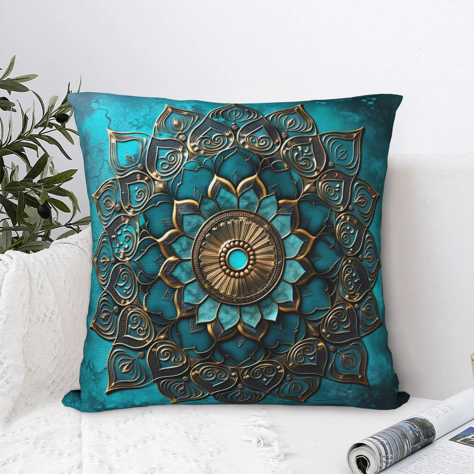 SPRING REFRESH 2D Printed Pillow Cover  Retro Trendy Pillow Case For Living Room Chair Soft Pillowcases Gift Idea