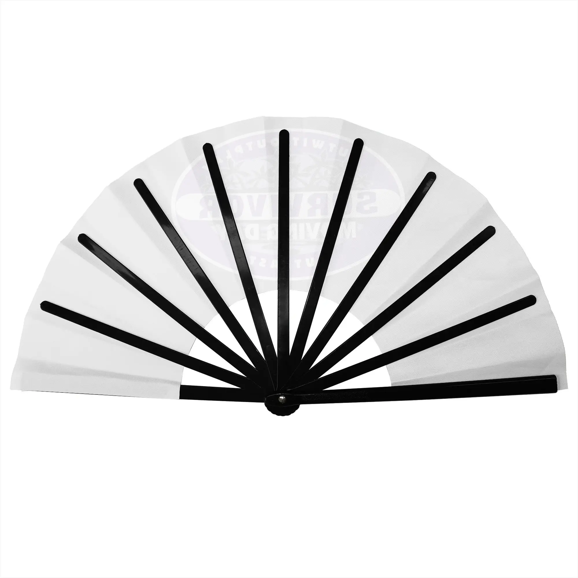 S-Survivors Folding Hand Fan Custom Adventure Game TV Show Polyester Fabric Fan Fashion Summer Accessory Decorative Fans