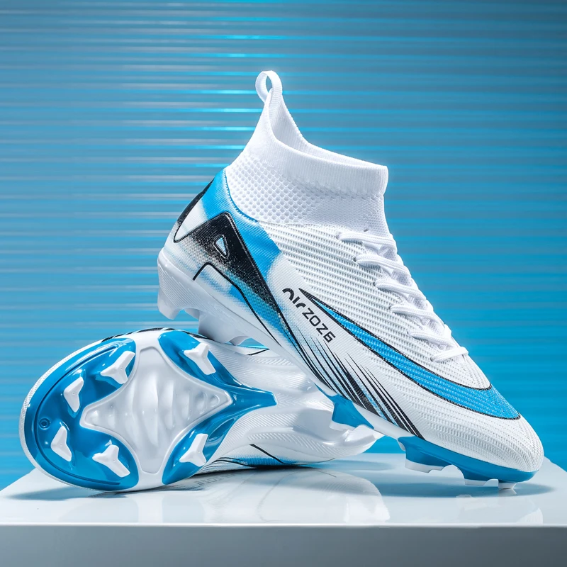

New Spring Youth Soccer Cleats with FG & TF Studs, Anti-Slip Training Football Shoes for Teenagers Sizes 35-45