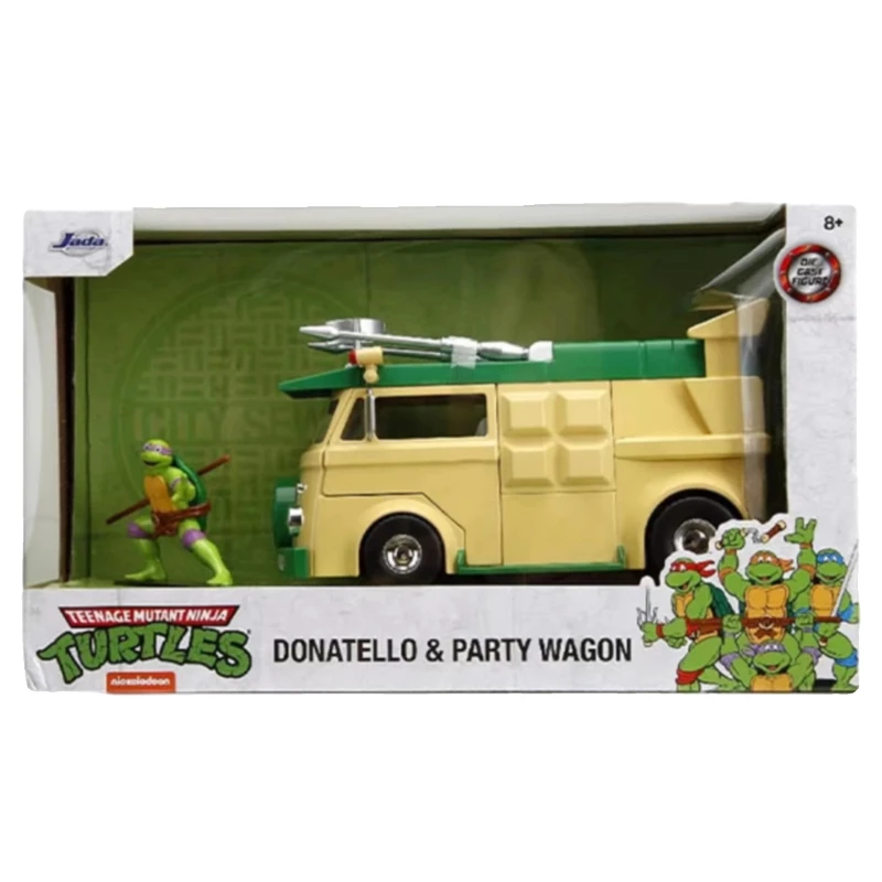 1:24 DONATELLO & PARTY WAGON High Simulation Diecast Car Metal Alloy Model Car Children's toys collection gifts