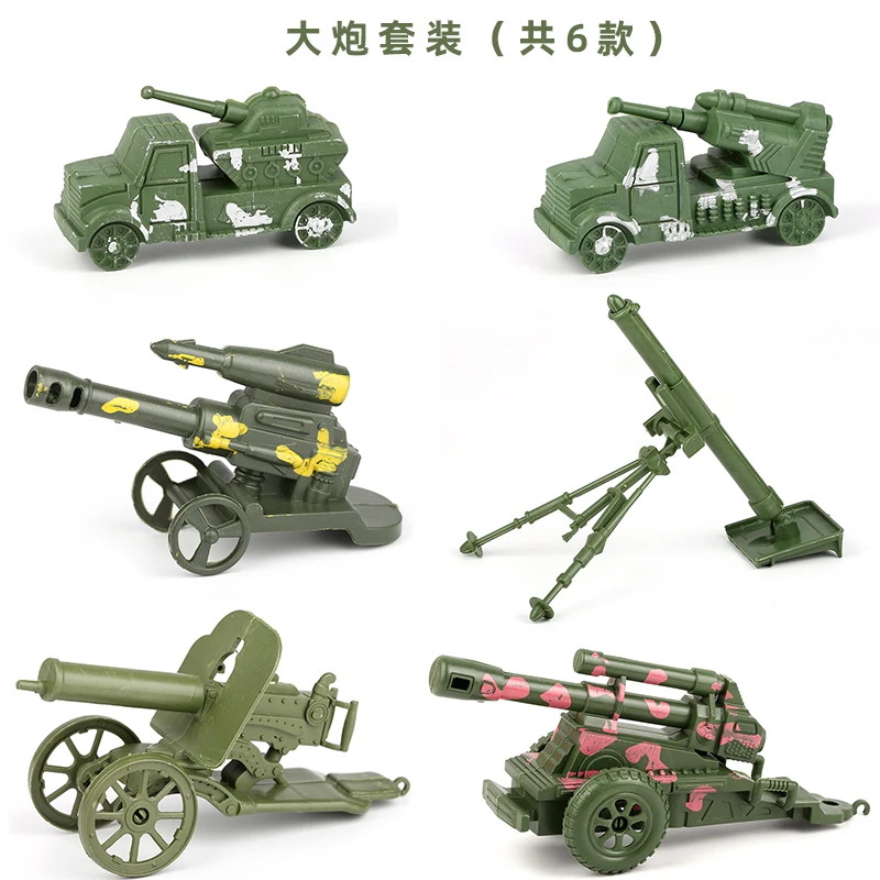 Militaire model actiefiguren plastic soldaten legermannen figuren soldaten vliegtuigen tanks set