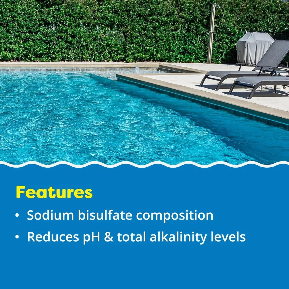 Sodium Bisulfate pH Reducer for Swimming Pools Spas Hot Tubs Lowers Alkalinity Prevents Cloudy Water Balances Water 30