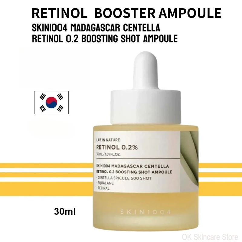 Cuidado de la piel coreano SKIN1004 Madagascar Centella nuevo Retinol 0,2 ampolla de tiro potenciador antiarrugas juegos de suero facial 30ml