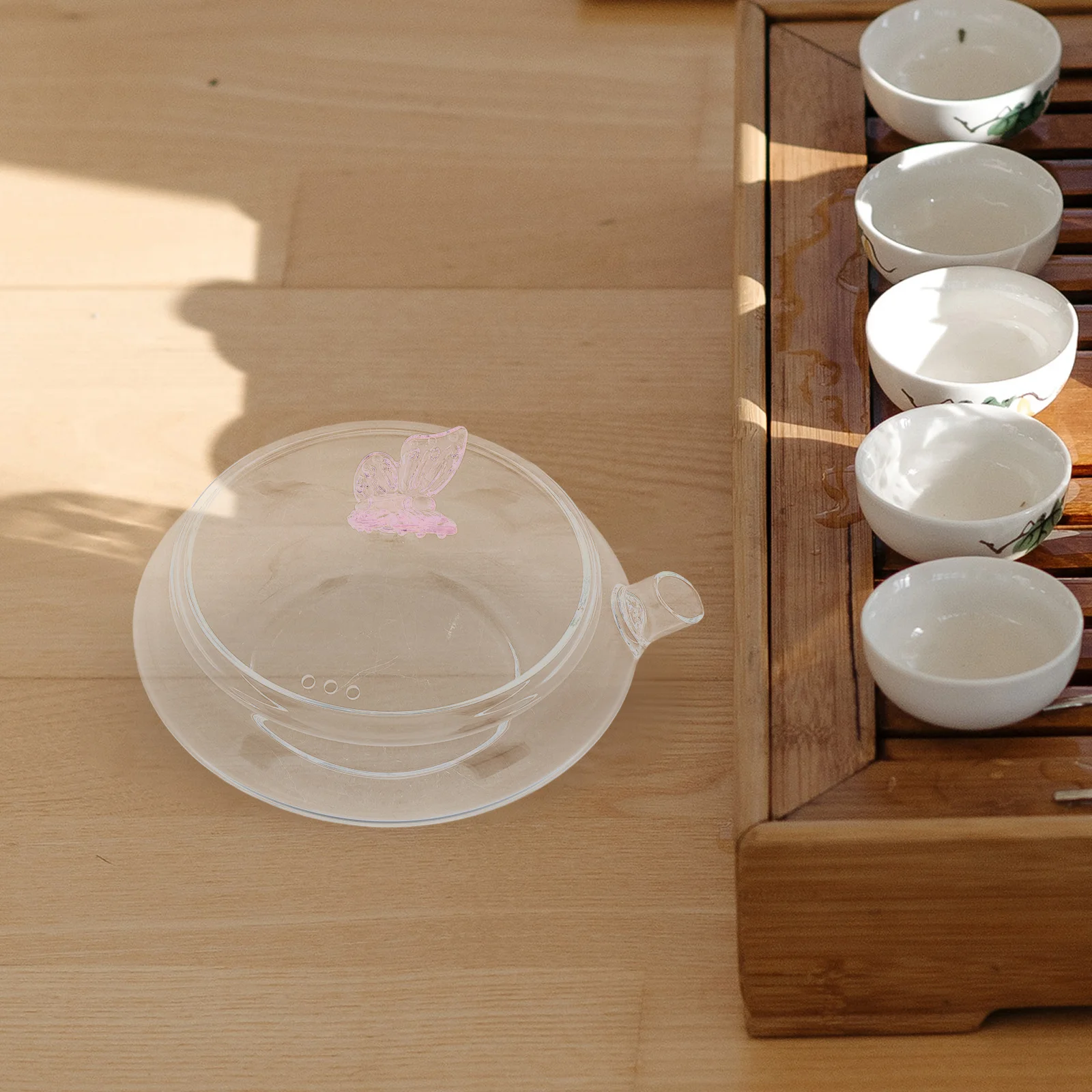 

Portable Glass Cold Brew Teapot 380ml Resistant Kettle for Loose Leaf Tea Home Use Teapot for Home Small Tea Kettle