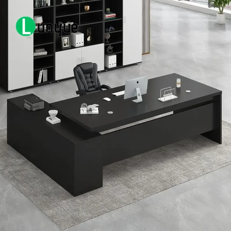 Luxury Modern Minimalist Desk Computer Table for Boss Senior Manager Training Conference Office Furniture Stylish Workstation