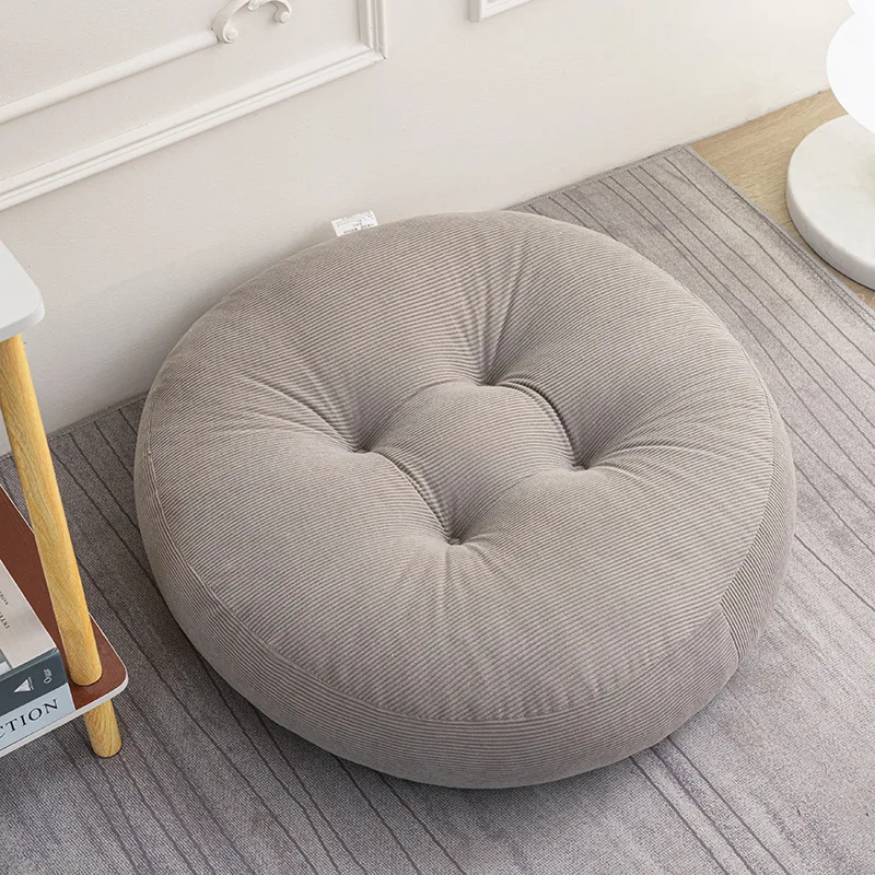 EIFLOY-Corduroy Floor Pillow Cushion Sitting, Round  Adults Meditation Futon, Sofa Couch Back Seating Pouf, Indoor Outdoor