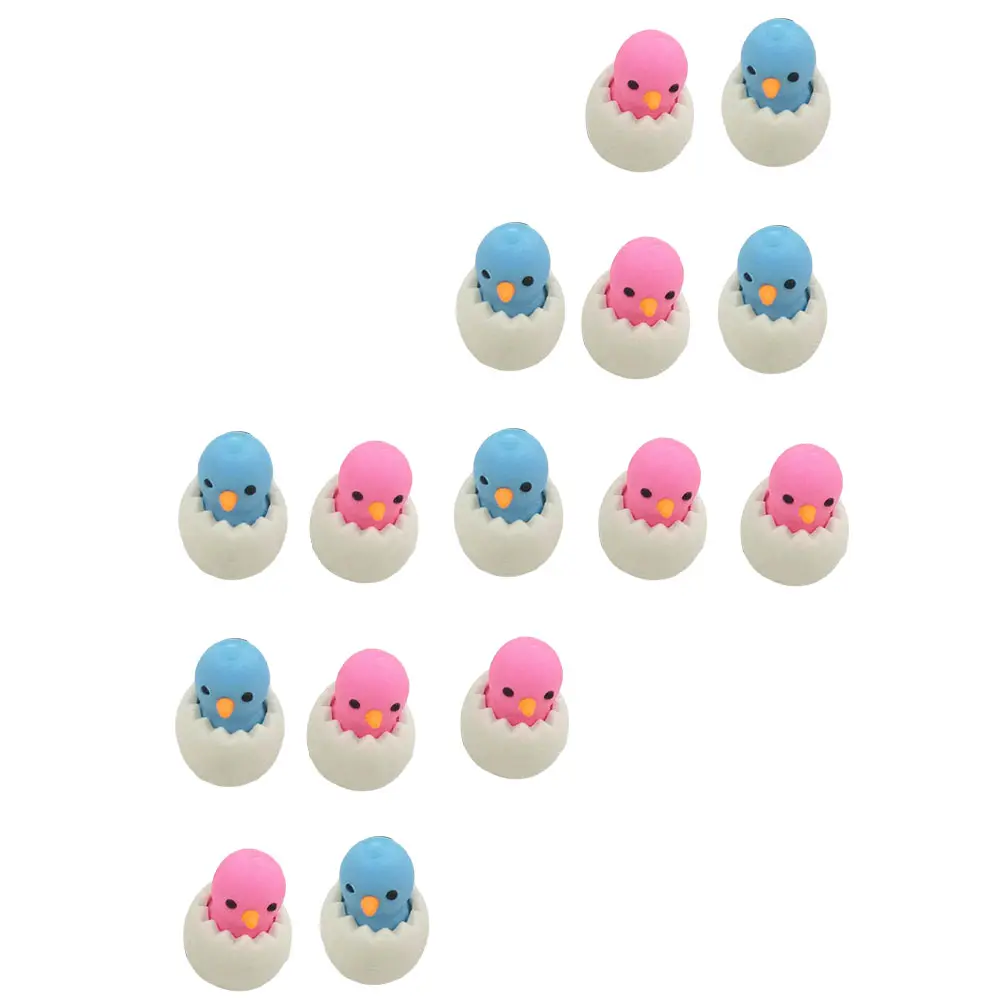 

15 Pcs TPR Erasers Adorable Chick Shaped School Supplies Creative Gift Remove H writing Kids Students Office Designers