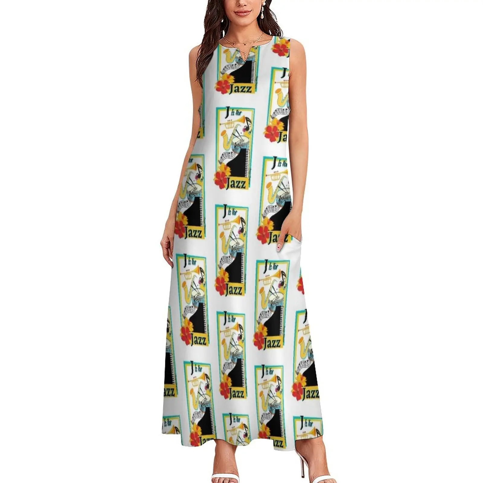 J is for Jazz Long Dress Party dresses Women's summer dress