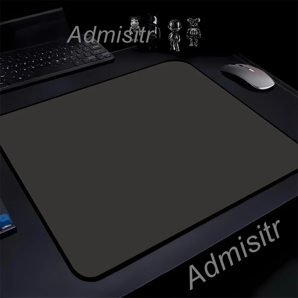 

Solid Color E-Sports Mousepad Pure Black Speed Mouse Pad 45x40CM Ultrafine Surface Desk Mat Setup Gaming Decoration Pc Gamer Mat