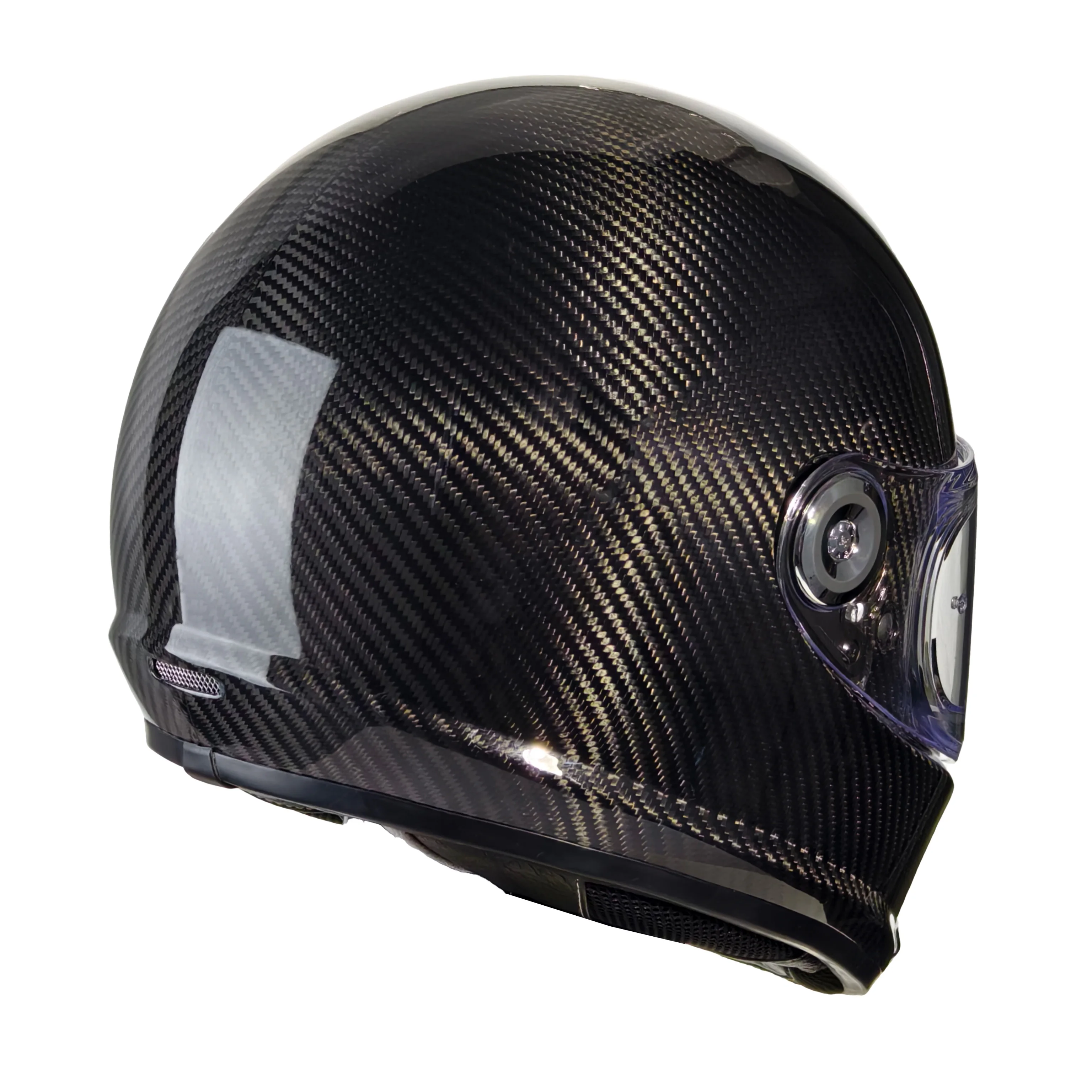 Full Face Motorcycle Helmet With Bluetooth - Bluetooth özellikli, 3K karbon fiber retro