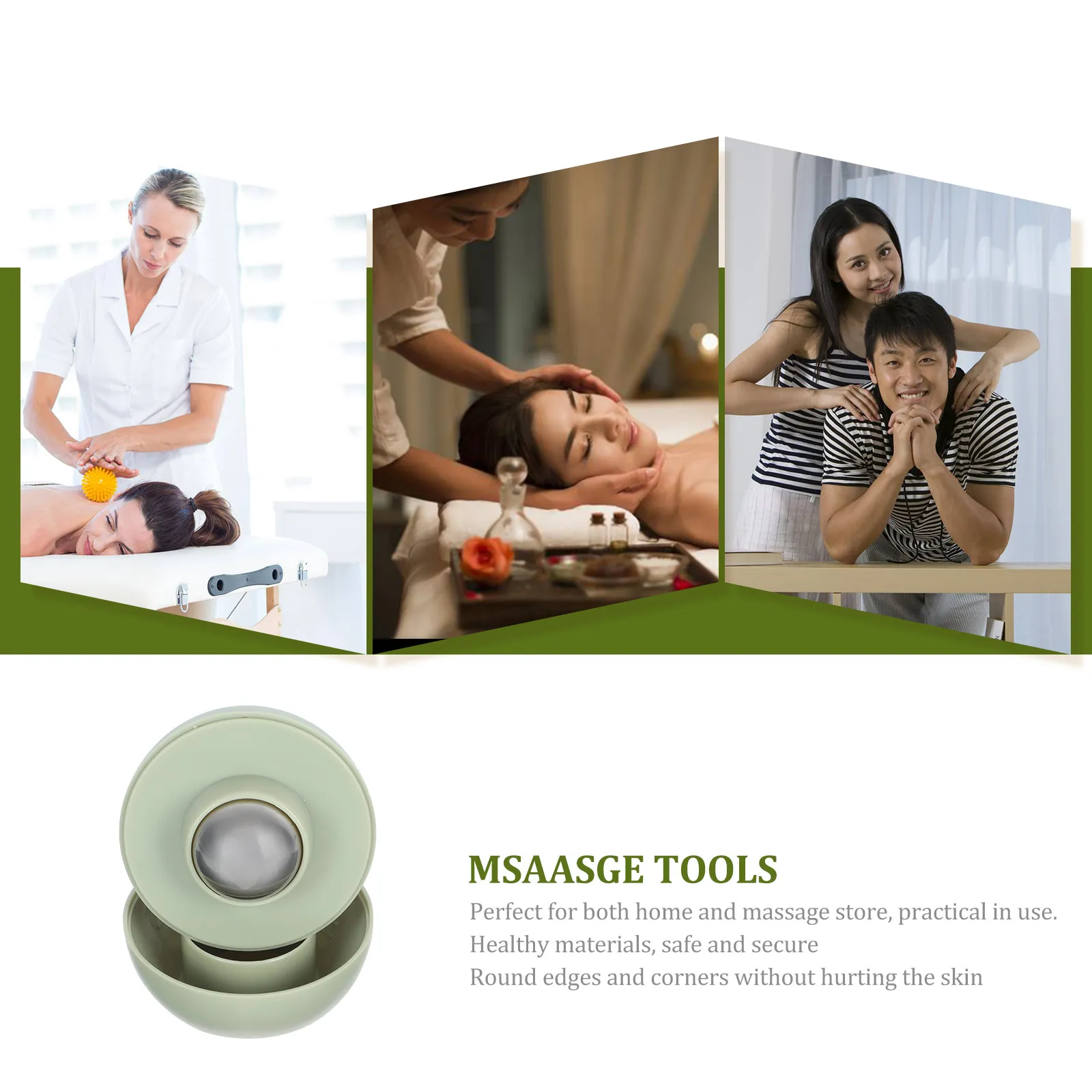 

Portable Eye Massager Fatigue Relief Simple Electric Care Tool Stainless Steel Beauty Gear Green Compact Facial